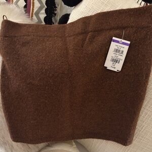 Vince Rich Brown Mini Skirt